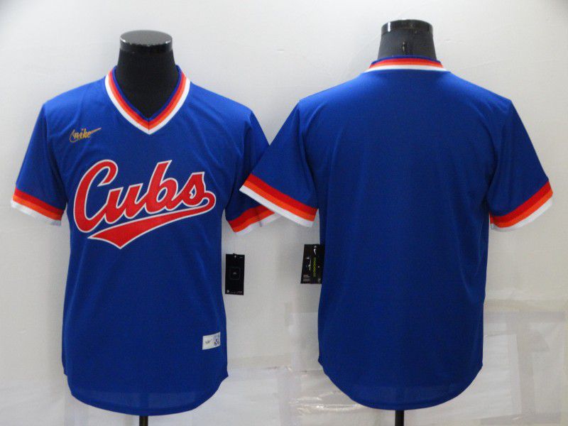 Men Chicago Cubs Blank Blue Game Nike 2022 MLB Jersey